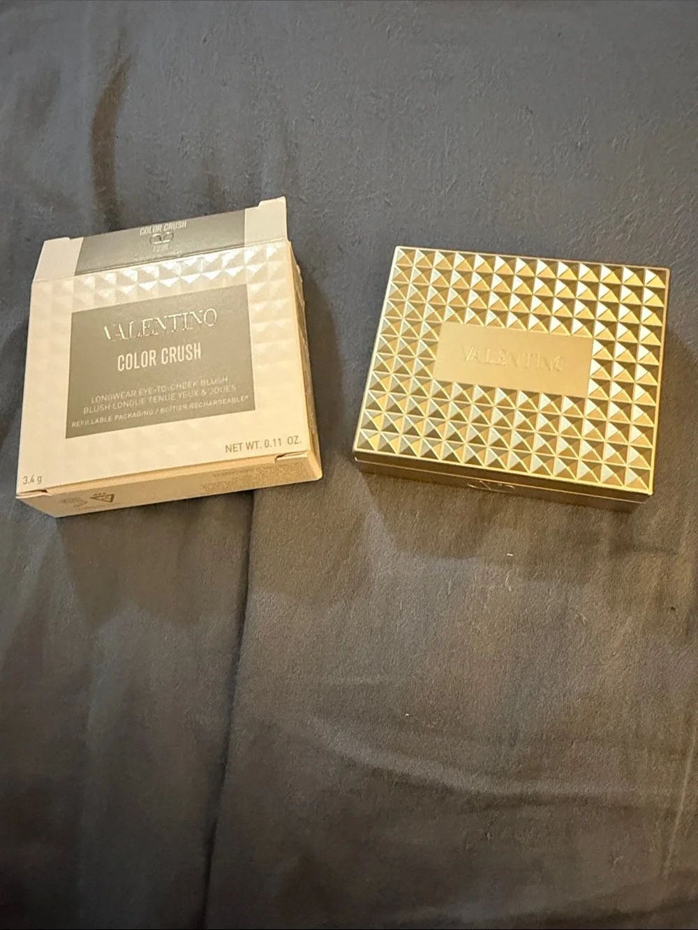 Valentino Color Crush Longwear Eye-to-Cheek Blush 123R Spike A Pose
